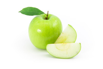 Green apple isolated on white background