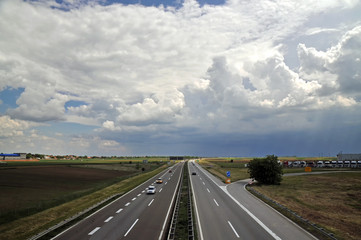 Dark Clouds On The Highway
