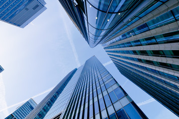 Fototapeta na wymiar London office building skyscraper, working & meeting