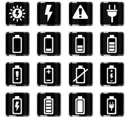 battery icon set
