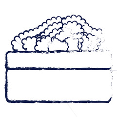 park bush isolated icon vector illustration design