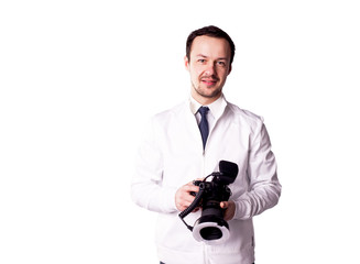 doctor with camera