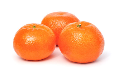 Mandarins Isolated on white background