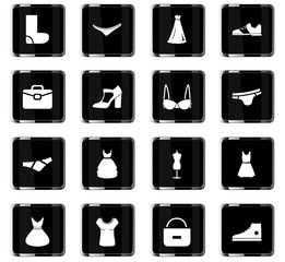 clothes icon set