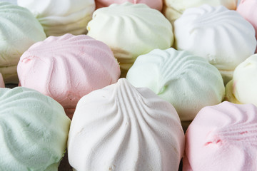 background with sweet delicious white zephyr