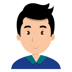 young man avatar character vector illustration design