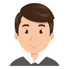 young man avatar character vector illustration design