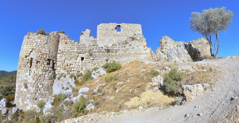 Fototapeta na wymiar Ruinen der Burg Aguilar
