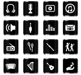 music icon set