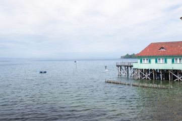 Idyllic view of Lindau, Bodensee, in South Germany