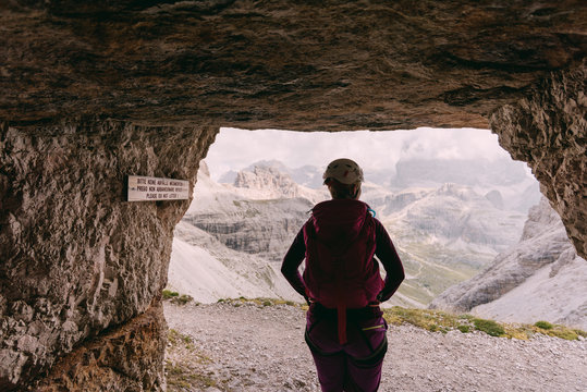 Aussicht vom Paternkofel in den Dolomiten