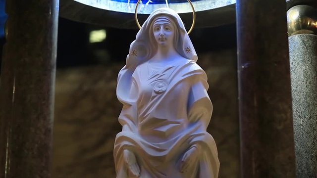 Monument of the Blessed Virgin Mary, Mother of God, Ivano-Frankivsk city, western Ukraine