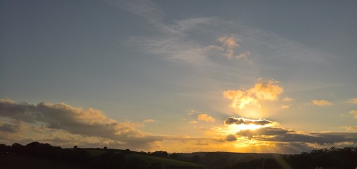 Fototapeta premium shy sunset