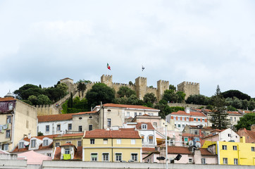 The castle Sao Jorge in Lisbon