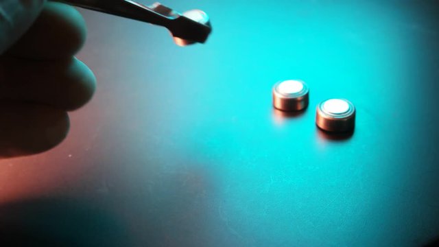 Close up of a lithium ion battery

