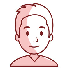 young man avatar character vector illustration design