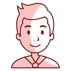 young man avatar character vector illustration design
