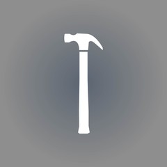 hammer icon stock vector illustration flat design