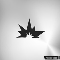 Explosion vector icon