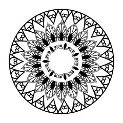 mandala vintage decoration classic circular design vector illustration