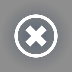 delete icon stock vector illustration flat design