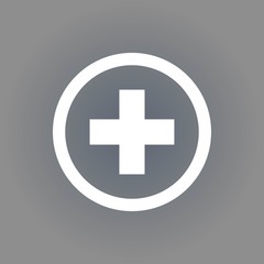 plus icon stock vector illustration flat design