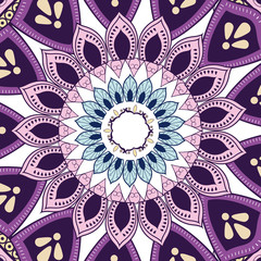 mandala decoration spiritual oriental. mystical ornament element vector illustration