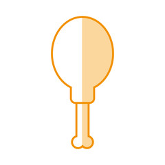 Chicken thigh meat vector illustration graphic design