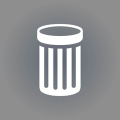 trash bin icon stock vector illustration flat design