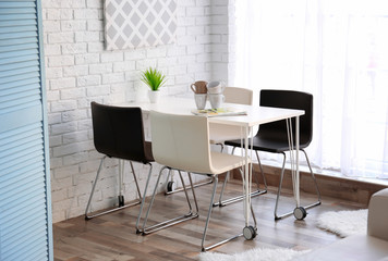 Interior of beautiful modern room