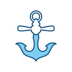 Marine anchor symbol icon vector illustration graphic design