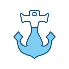 Marine anchor symbol icon vector illustration graphic design