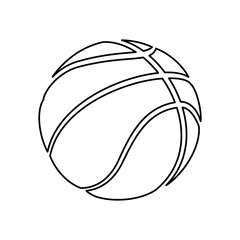 Basketball ball equipment icon vector illustration graphic design