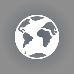 Earth icon stock vector illustration flat design