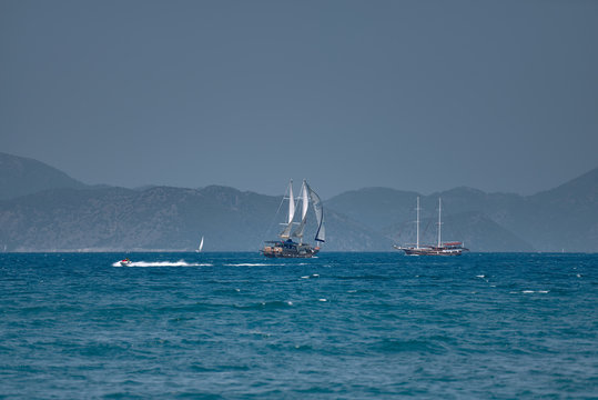 sailboat on the sea