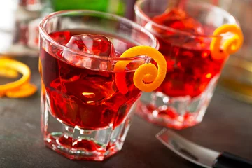 Crédence de cuisine en verre imprimé Bar Negroni Cocktails