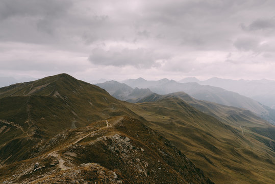 Blick auf dem Grenzkamm zwischen Italien und &Ouml;sterreich