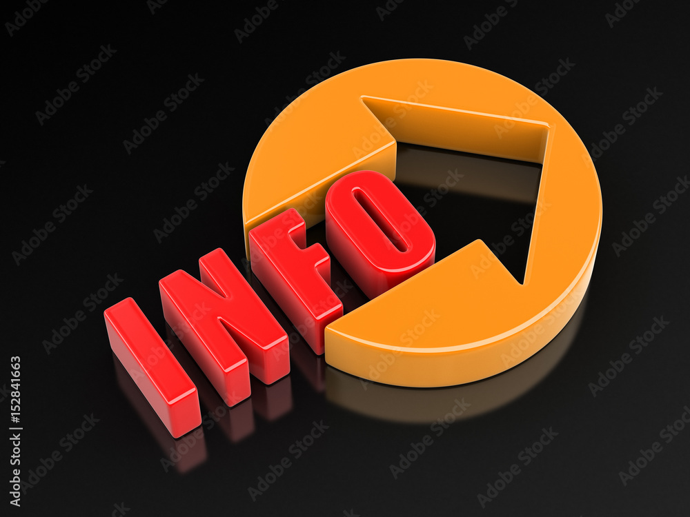 Poster info. image with clipping path