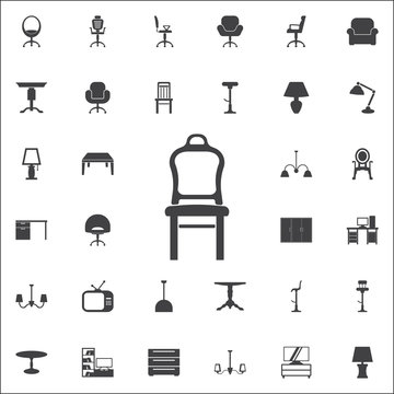 Classic chair icon