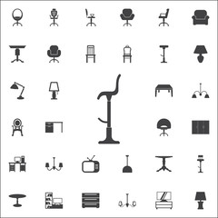 Bar chair icon