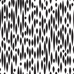 Abstract spot seamless pattern. Black and white texture. Drizle background