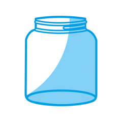 water glass container icon over white background. vector illustration