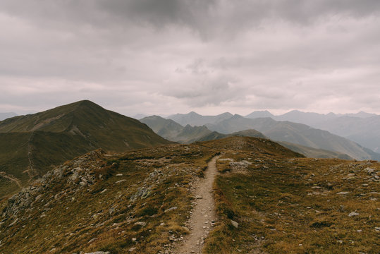 Blick auf dem Grenzkamm zwischen Italien und &Ouml;sterreich