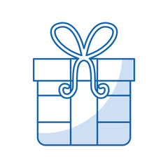 gift box with ribbon icon vector illustration graphic design