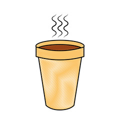 isolated hot coffe cup vector illustration graphic design