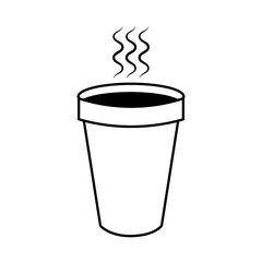 isolated hot coffe cup vector illustration graphic design