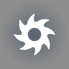 circular saw icon stock vector illustration flat design