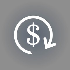 dollar money icon stock vector illustration flat design