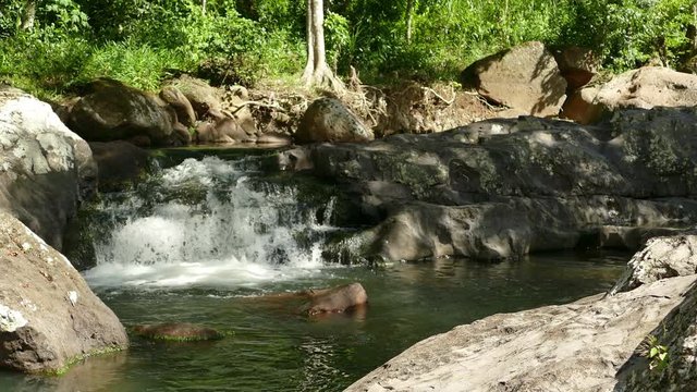 Waterfall in jungle of Selva Negra