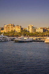 Harbor in Barcelona